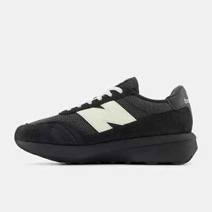 New Balance 370 Unisex Läufer Schuhe Schwarz Zement Mit Angora - Bild 1 von 6