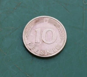 1983 German 10 Pfennig Coin Good Condition Bundesrepublik Deutschland Germany - Picture 1 of 2