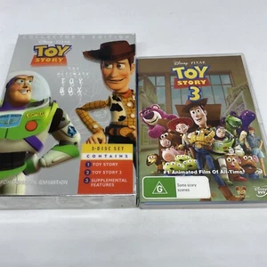 Toy Story 1 2 3 DVD Set Region 4 Disney Pixar Animated Movie Bundle Free Post - Picture 1 of 7