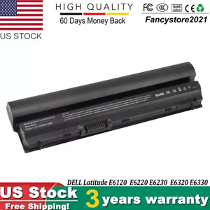 For Dell Latitude E6330 E6220 E6320 Battery 11.1V 58WhTYPE RFJMW 9GXD5 Y61CV - Picture 1 of 12