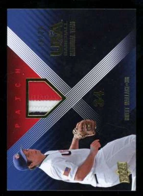 2008 Upper Deck USA Baseball Brett Wallace Patch #BWE-24 /20 FX1109 - Image 1 of 2