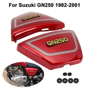 Paar Rahmenabdeckungen Für SUZUKI GN250 1982-2001 Seitenabdeckungen Frame Covers - Picture 1 of 9