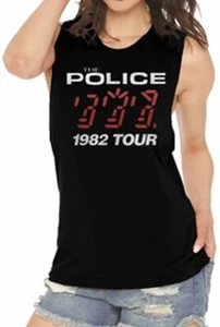 Pre-Sell The Police Music Licensed Ladies Women's Muscle Tank Top Shirt - Picture 1 of 2