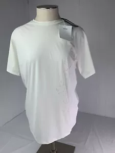 Hyein Seo Ssense White Track Tee NO BACKSTRAP Size 4 NWT - Picture 1 of 9