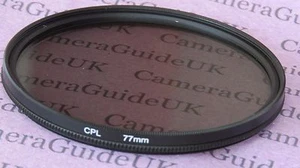 CPL 77mm Polarising Filter for Canon Panasonic Sigma Nikon Sony Lenses - Picture 1 of 4