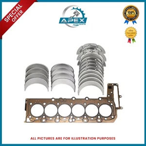 BMW 3 GRAN TURISMO COUPE N57D30 N57 ENGINE BEARINGS WITH HEAD GASKET 3.0 DIESEL - Picture 1 of 4