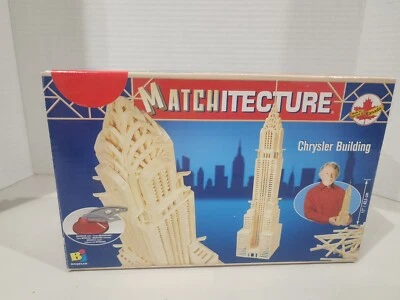 New Open Box - Matchitecture Chrysler Building Matchstick Kit 6648 - Image 1 of 4