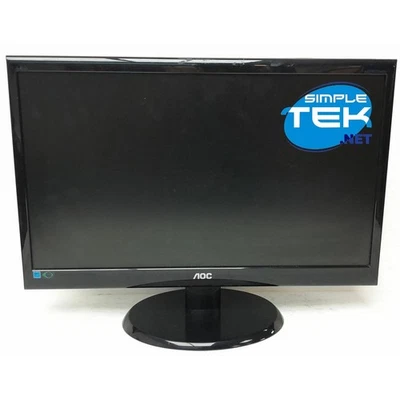 AOC 215LM00019 21,5 " LCD DVI VGA Audio Vesa Degree D Defect Lamps _ - Image 1 of 4