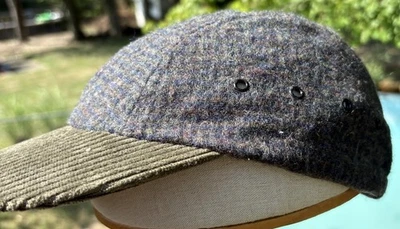 Gorra de béisbol de lana Woolrich vintage años 70 80 para hombre pana Bill Hat grande Foto 1 de 4