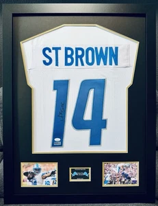 Maglia personalizzata Amon-Ra St. Brown firmata Detroit Lions / NFL / Frame  - Foto 1 di 16