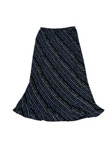 Vintage West End Midi Skirt Ruffle Hem Liquid Knit Y2K WhimsiGoth Grunge Size S - Picture 1 of 6