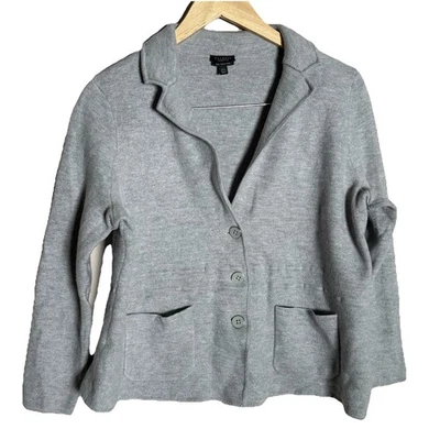 Cárdigan de lana merino pura Talbots para mujer 2XP PETITE, grueso, cálido, usado en excelente estado Foto 1 de 4