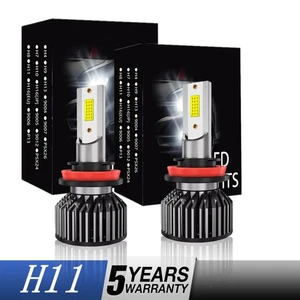 H11 LED Headlight Super Bright Bulbs Kit 12000K Cool White 330000LM Low Beam - Foto 1 di 14