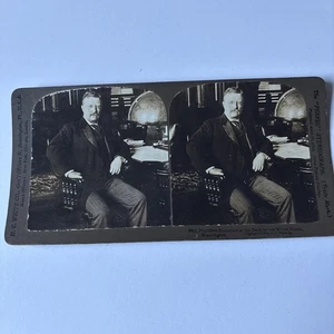 1902 President Roosevelt At His desk In The White House Stereograph H.C. White - Picture 1 of 6