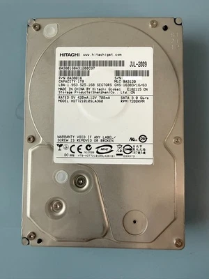 1TB Hitachi Deskstar 7K1000.B HDD Hard Drive Internal 7200RPM 3.5" - Image 1 of 4