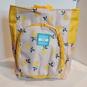 1616 Holding Yellow Lemons Graphic Backpack Cooler NWTS - Picture 1 of 7