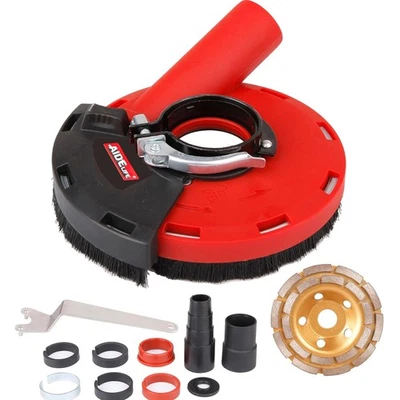 Absaughaube Winkelschleifer 125mm Diamantschleiftopf Beton Staubschutz - Bild 1 von 2