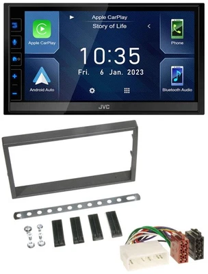 JVC DAB Bluetooth MP3 USB 2DIN Autoradio für SSangYong Kyron ab 2005 - Bild 1 von 4