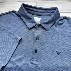 Camisa Polo Callaway Para Hombre Grande Azul Opti-Dri Golf Rendimiento Ligera Logo - Imagen 1 de 8