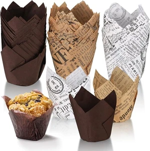 150 Stück Muffinförmchen Papier, Muffins Papierförmchen, Cupcake Formen Papier, - Bild 1 von 7