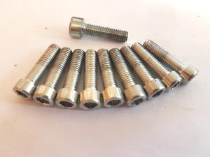 PAQUETE DE 10 X 8MM X 30MM CROMO LLAVES TORNILLOS FIJACIÓN AK8X30X10 - Imagen 1 de 3