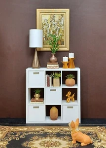 ⬜ 3x3 ESTANTES Muebles Muñeca SALA DE ESTAR Estantería DIORAMA Escala 1/6 para BARBIE - Imagen 1 de 5