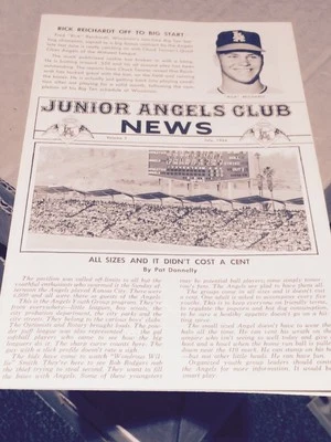 ORIGINAL Los Angeles Angels CLUB NEWSLETTER  7/1964 VERY NICE CONDITION INTACT - Image 1 of 4