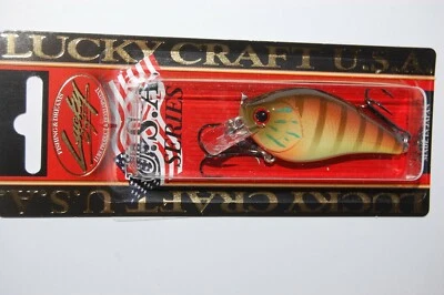 lucky craft 1.5 2 2/5" 1/2oz bass squarebill crankbait shin tone gill