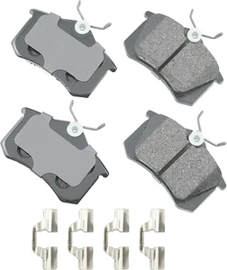 -Eur340B Ultra-Premium Ceramic Rear Disc Brake Pads, GREY - Picture 1 of 1