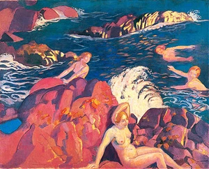 Wave A1+ by Maurice Denis High Quality Canvas Print - Picture 1 of 1