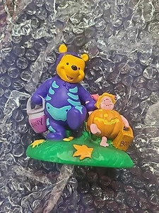 Disney Store Winnie The Pooh Skeleton Piglet Hunny Halloween Pumpkin Figurine - Picture 1 of 3