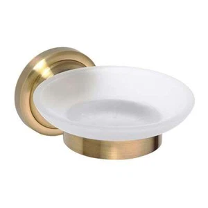 BETRO BRONZE Seifenschale Messing Glas Bronze für Bad & Küche >> zum Bohren - Bild 1 von 6