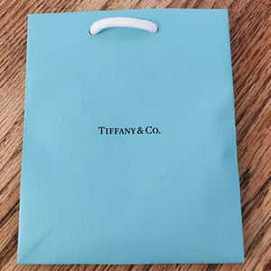 Tiffany & Co. Small Gift Bag & White Ribbon, 6x5x3” - Picture 1 of 6