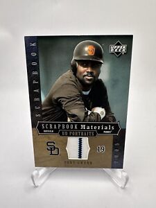 2005 TONY GWYNN UD PORTRAITS SCRAPBOOK MATERIALS GAME USED PATCH PADRES