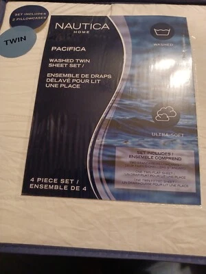 JUEGO DE SÁBANAS DOBLES NAUTICA PACIFICA Blanco  Foto 1 de 4