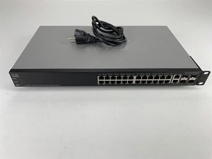 Cisco SF500-24 24-Port 10/100 Stackable Managed Switch SF500-24-K9 - Picture 1 of 6