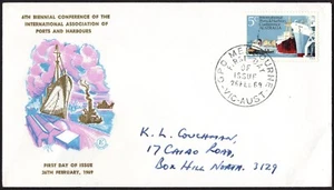 Australia Ports & Harbours Conference Excelsior 5c 1969 dirigido por FDC, buen estado - Imagen 1 de 1