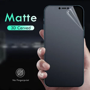 Matte Hydrogel Film For iPhone 14 11 12 13 Pro Max XR XS 8 SE 7 Screen Protector - Picture 1 of 12