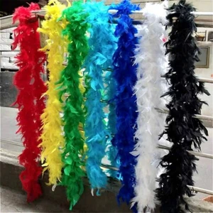 2M Boa Federboa Feder Federstola⭐Schal Karneval Party Kostüm Lang Wählbar 40G DE - Bild 1 von 23