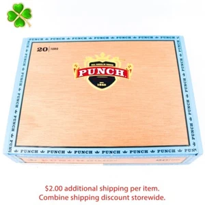 Caja de cigarros de madera vacía Punch Santa Toro Gran Puro 9" x 6,5" x 2,25" - Imagen 1 de 12