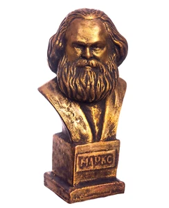 Karl Marx bronze statue 5" Soviet USSR communist leader figurine - Imagen 1 de 7