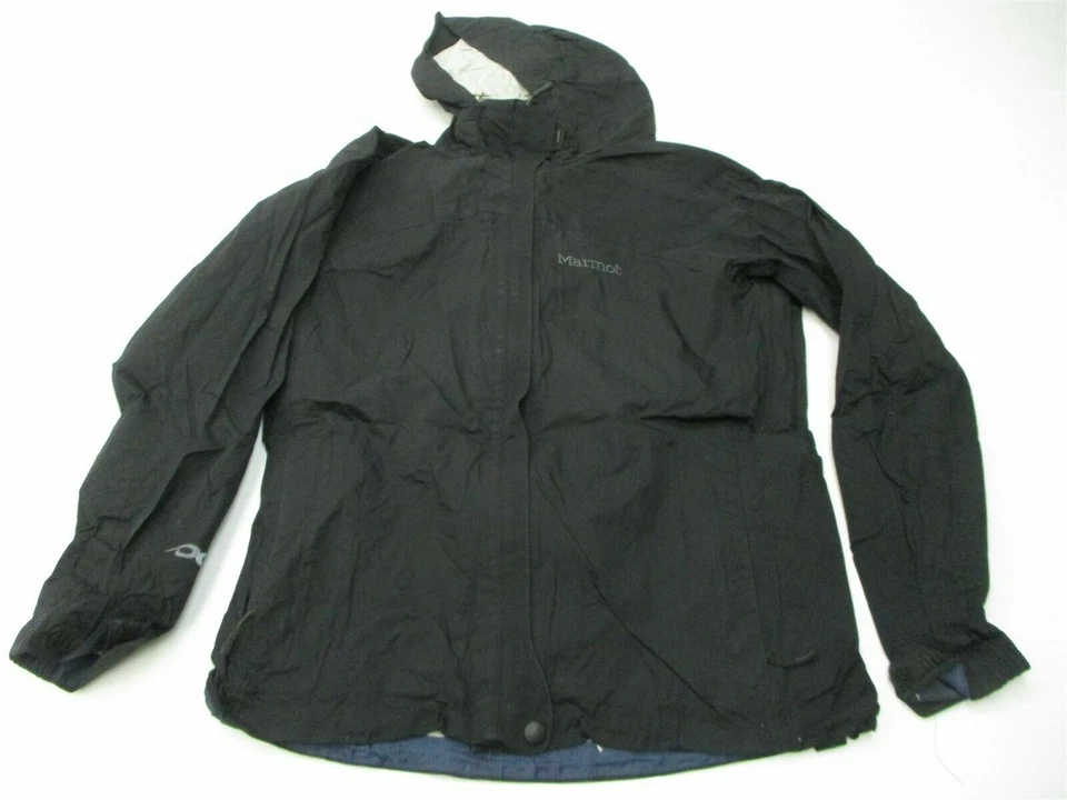 MARMOT Windbreaker Jacket Men's Size S Lightweight Full Zip Black Hooded - Image 1 of 4