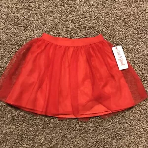 cat & jack girls XS red polyester tutu skirt nwt a33 - Picture 1 of 4