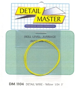 Detail Master 1104 x 1/24-1/25 2ft. Detail Wire Yellow (.0075" Dia.) - Picture 1 of 1