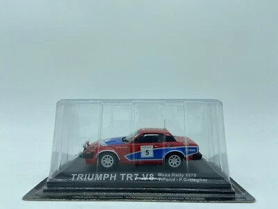 MODELLINO AUTO TRIUMPH TR7 V8 #5 1978 RALLY MANX - EDICOLA - SCALA 1:43 - Immagine 1 di 2
