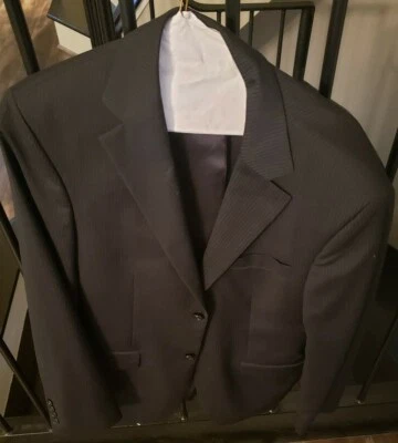 Blazer Abrigo Deportivo Traje Chaqueta 100% Lana Geoffrey Beene Para Hombre 38R W32 Foto 1 de 4