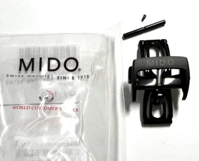 Оригинальная черная застежка-пряжка MIDO Multifort 20 мм M025627A PVD для кожаного ремня  - Изображение 1 из 2