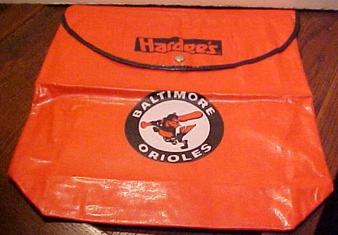 NEW VINTAGE 1970 BALTIMORE ORIOLES HARDEE'S 15" X 14" X 4" VINYL CHILD BACK PACK Cover