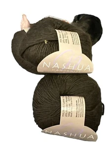 Nashua Handknits Creative Worsted Yarn 75% Wool 25% Alpaca New Espresso Brown - Picture 1 of 5
