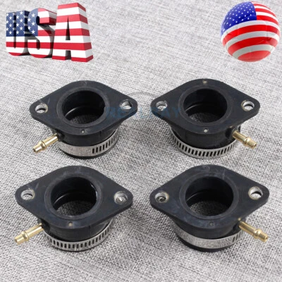 4pcs Carburetor Intake Manifold Boots for Kawasaki 1000 LTD Z1 KZ900 KZ1000 Carb - Image 1 of 4